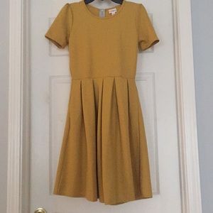 Lularoe Mustard colored Amelia dress